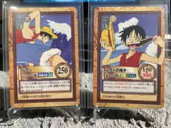 One Piece Carddass Hyper Battle First Stage Luffy C02 C05 1999 - Image 1