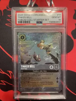 LORCANA EN P3-PROMO TINKER BELL FABLED COLL STARTER SET PSA 10,SEE DESCRIPTION. - Image 1