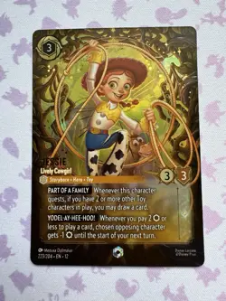 Disney Lorcana Wilds Unknown - Jessie Lively Cowgirl 223/204 Enchanted - Image 1