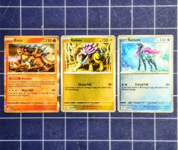 Entei Raikou Suicune Legendary Dogs Lot of 3 Holo Pokemon Cards NM - Image 1