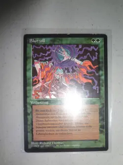 MTG MAGIC THE GATHERING CARD ORIGINAL CHANNEL GERMAN UNCOMMON FBB VINTAGE GREEN - Image 1