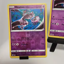 Pokemon TCG Pokemon GO Mewtwo Holo Promo Reverse Holo Card Lot 2x Read** - Image 3