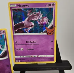 Pokemon TCG Pokemon GO Mewtwo Holo Promo Reverse Holo Card Lot 2x Read** - Image 4