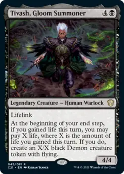 Tivash, Gloom Summoner x1 - Commander 2021 - NM-Mint, English - Commander 2021 - Image 1