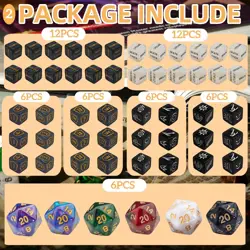 MTG Counter Dice Set 90 PCS D6 Ability Life Shield Counters w/ Bag - Image 2
