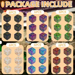 MTG Counter Dice Set 90 PCS D6 Ability Life Shield Counters w/ Bag - Image 3