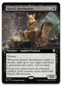 Hazel's Brewmaster (Extended Art) #52 (NM) Bloomburrow BLC Magic MTG - Image 1