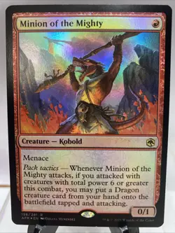 Magic The Gathering MTG - Minion of the Mighty Foil - AFR - Image 1