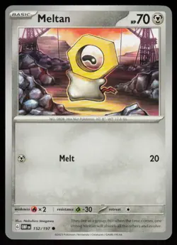 Meltan 152/197 Common Obsidian Flames Pokemon Near Mint - Image 1