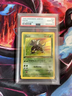 PSA 10 1st Edition Pinsir Jungle - (25/64) GEM MINT 1999 Pokemon English - Image 1