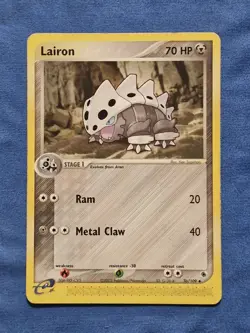 MP Lairon 36/109 EX Ruby & Sapphire Uncommon Pokemon Card - Image 1