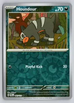 HOUNDOUR 062/131 COMMON SV: PRISMATIC EVOLUTIONS POKEMON REVERSE HOLO NM - Image 1