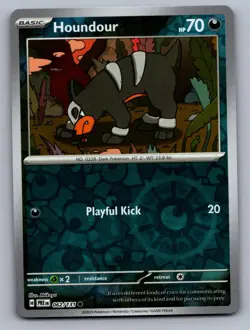 HOUNDOUR 062/131 COMMON PRISMATIC EVOLUTIONS POKEMON REVERSE HOLO NM - Image 1
