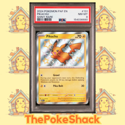 ✨Pikachu 131/091 PSA 8 POKEMON PAF EN-PALDEAN FATES SHINY RARE - Image 1