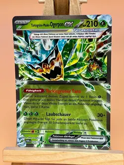 Pokemon Turkisgrune Maske Ogerpon Ex TWM 025/167 Maskerade im Zwielicht NM DE - Image 1
