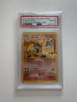Pokemon Glurak Turtok Bisaflor Celebrations PSA 10 Slab Trio Deutsch Selten - Image 2