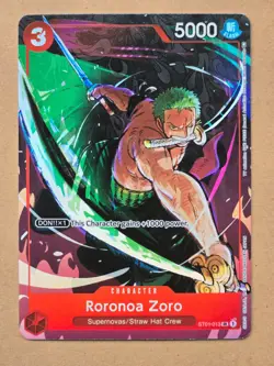 One Piece TCG - Roronoa Zoro - ST01-013 Gift Collection 2023 SR Foil - Image 1