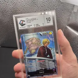 Carte One Piece Sanji Alternate Art OP12-041 CCC Grading 10 White Label FR - Image 2