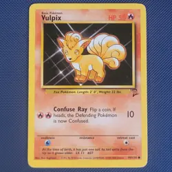 Vulpix 99/130 - Base Set 2 - Common Pokemon Card - PL - Image 1