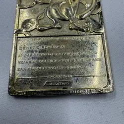 1999 MEWTWO Gold Bar Card Limited Edition Burger King Gold Plated Pokemon - Image 4