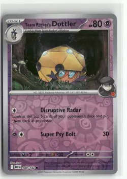 Team Rocket's Dottler 088/182 Reverse Holo - Destined Rivals - Pokemon TCG NM - Image 1