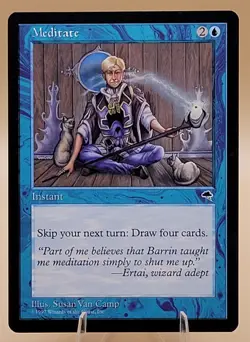 MTG Meditate Tempest Regular Magic:The Gathering NM+ Pack Fresh - Image 1