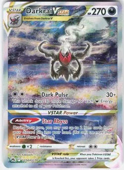 Pokemon Darkrai VSTAR GG50/GG70 Holo Crown Zenith Galarian Gallery Pokemon A - Image 1