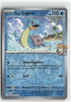 Misty's Lapras 050/182 Reverse Holo - Destined Rivals - Pokemon TCG NM - Image 1