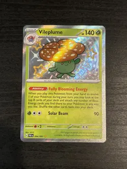 Vileplume 094/091 Shiny Holo Rare Paldean Fates Pokemon TCG Card - Image 1