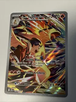 Ethan's Typhlosion - 190/182 Destined Rivals Illustration Rare Pokemon - NM - Image 1