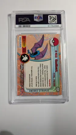 2000 Topps Chrome Pokemon Golbat Sparkle PSA 9 - Image 2