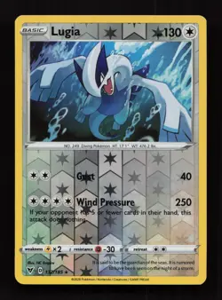 Lugia 132/185 Holo Rare Vivid Voltage Pokemon Near Mint - Image 1