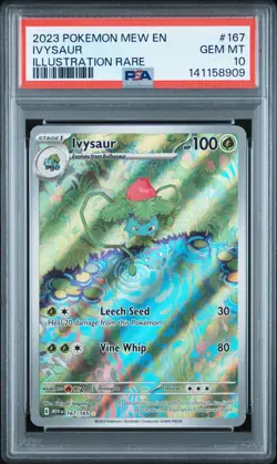 PSA 10 GEM MINT Ivysaur 167 POKEMON 151 **BRINGING BACK THE OG'S** - Image 1