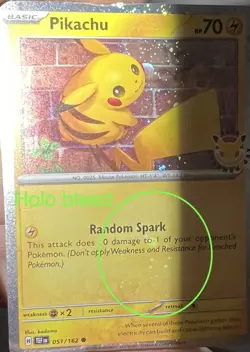 Lot of 10 Pikachu 051/162 Pokemon Day 2026 Stamped - Holo Bleed Swirl Error ✨ - Image 4