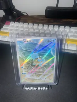 Pokemon Squirtle Full Art Illustration Rare Holo 170/165 Scarlet & Violet 151 - Image 1