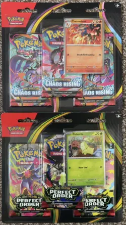 Pokemon TCG Chaos Rising & Perfect Order 3 Pack Blister - Brand New & Sealed - Image 1