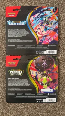 Pokemon TCG Chaos Rising & Perfect Order 3 Pack Blister - Brand New & Sealed - Image 2