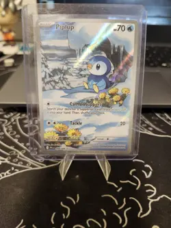 Pokemon TCG English Piplup 098/094 Phantasmal Flames IR Holo - Image 1