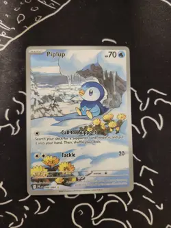 Pokemon TCG English Piplup 098/094 Phantasmal Flames IR Holo - Image 2