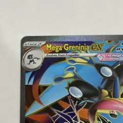 Mega Greninja Ex Full Art 100/086 English Pokemon - Chaos Rising **In Hand** - Image 2