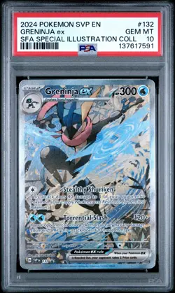 2024 Pokemon Greninja Ex 132 SVP Promo PSA 10 💎 - Image 1
