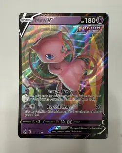 Pokemon TCG Mew V 113/264 Swsh08: Fusion Strike Holo - NM - Image 1