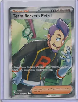 Team Rocket's Petrel 226/182 Ultra Rare Destined Rivals Pokemon NM - Image 1