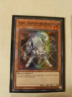 Yugioh ×4 Lightsworn Cards, Ryko Lightsworn Hunter, Aureus Druid, Wulf Beast +1 - Image 2