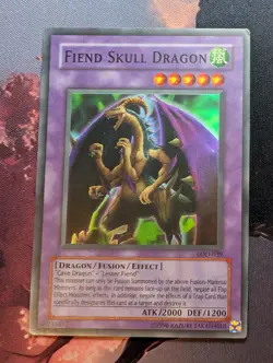 Yu-Gi-Oh Yugioh FIEND SKULL DRAGON LOD-039 Super Rare - LP/MP - Image 1