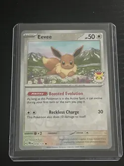 Eevee 074/131 Cosmos Holo 2025 Pokemon Day Pokemon Card - Image 1