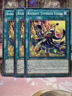 Radiant Typhoon Vision PLAYSET(x3) DOOD-EN003 Common 1st Ed - MINT+ - YuGiOh - Image 1
