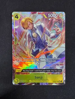Sanji ALTERNATE ART (OP04-104 SR) One Piece Card Game English - Image 1