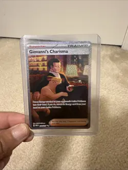 Pokemon TCG SV:151 Giovanni's Charisma Card SAR 207/165 - Image 1