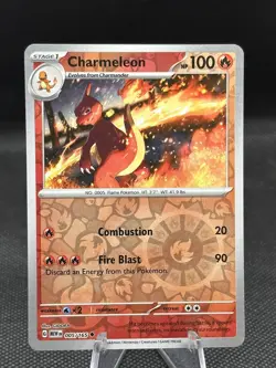 Charmeleon 005/165 Reverse Holo English MEW EN 151 Pokemon Card NM - Image 1